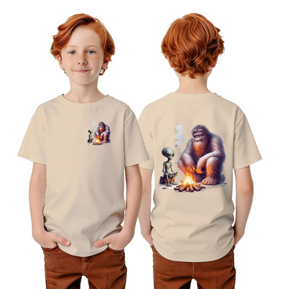 Bigfoot Sasquatch Designs, Kid’s Double Sided Gildan 5000B T Shirt