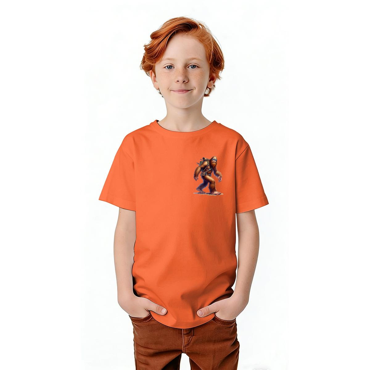 Bigfoot Sasquatch Designs, Kid’s Double Sided Gildan 5000B T Shirt