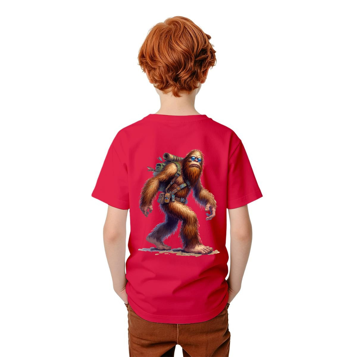 Bigfoot Sasquatch Designs, Kid’s Double Sided Gildan 5000B T Shirt
