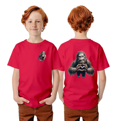 Bigfoot Sasquatch Designs, Kid’s Double Sided Gildan 5000B T Shirt