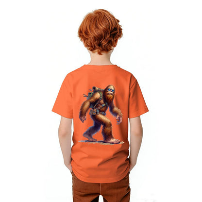 Bigfoot Sasquatch Designs, Kid’s Double Sided Gildan 5000B T Shirt