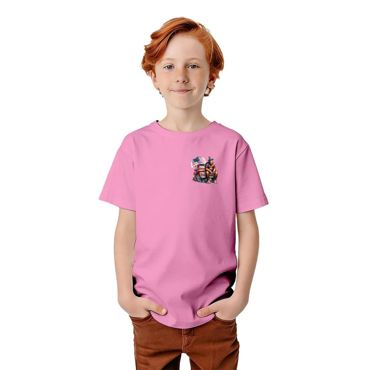 Bigfoot Sasquatch Designs, Kid’s Double Sided Gildan 5000B T Shirt
