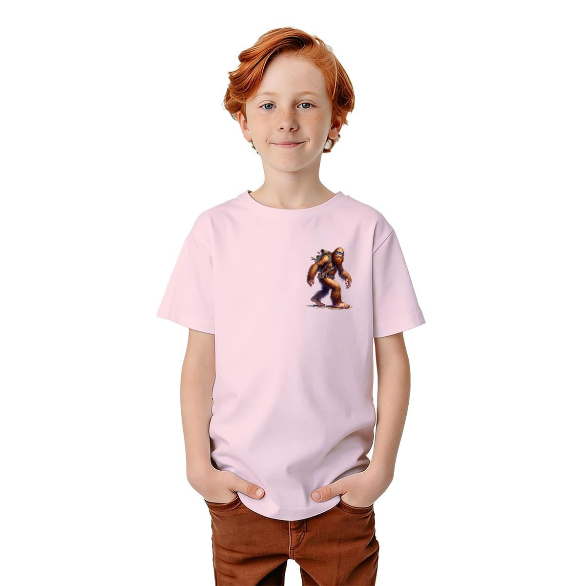 Bigfoot Sasquatch Designs, Kid’s Double Sided Gildan 5000B T Shirt