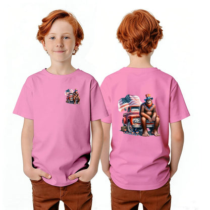 Bigfoot Sasquatch Designs, Kid’s Double Sided Gildan 5000B T Shirt